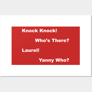 Laurel? Yanny? Who Knows? - Light Text Posters and Art